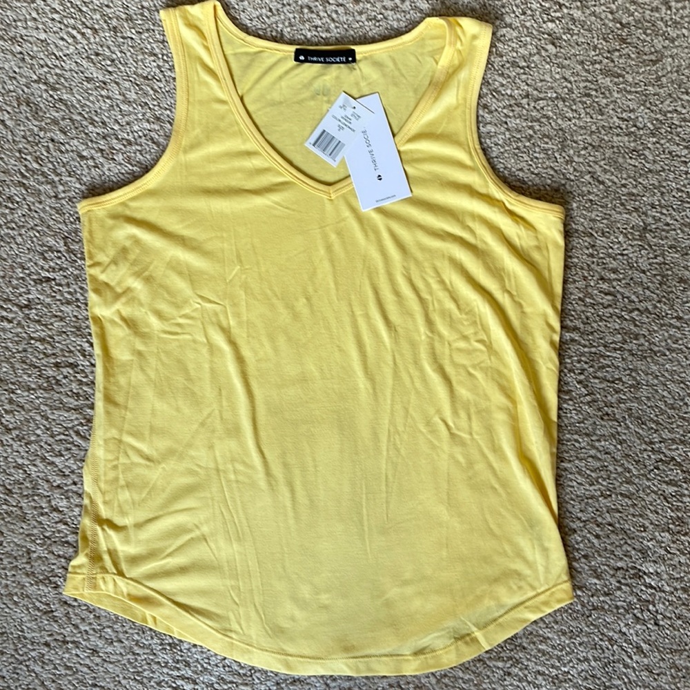 Thrive Societe Tank V Neck Top Size S